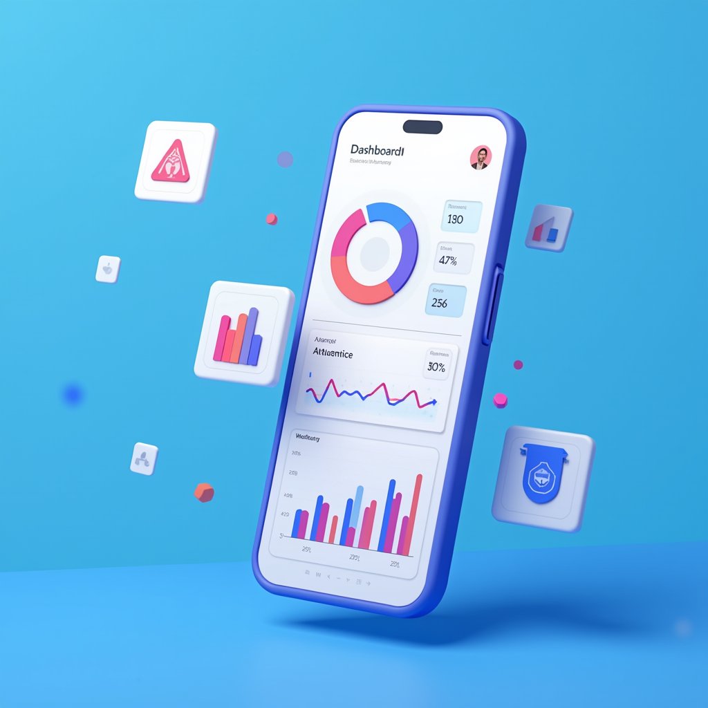 BurnoutGuard app dashboard showing stress analytics and wellness metrics